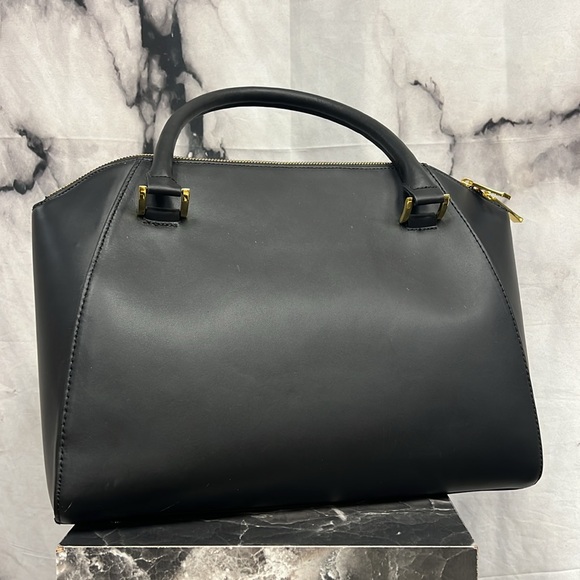 Joy & Iman black handbag with matching wallet and gold hardware - Picture 5 of 9